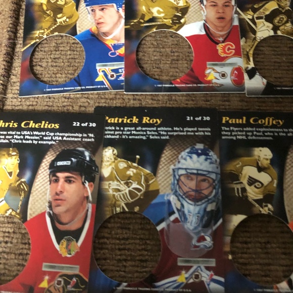 1997 Pinnacle "Mint Collection" Full set 30/30 Jagr Lemieux Messier Lindros NHL - Picture 4 of 8
